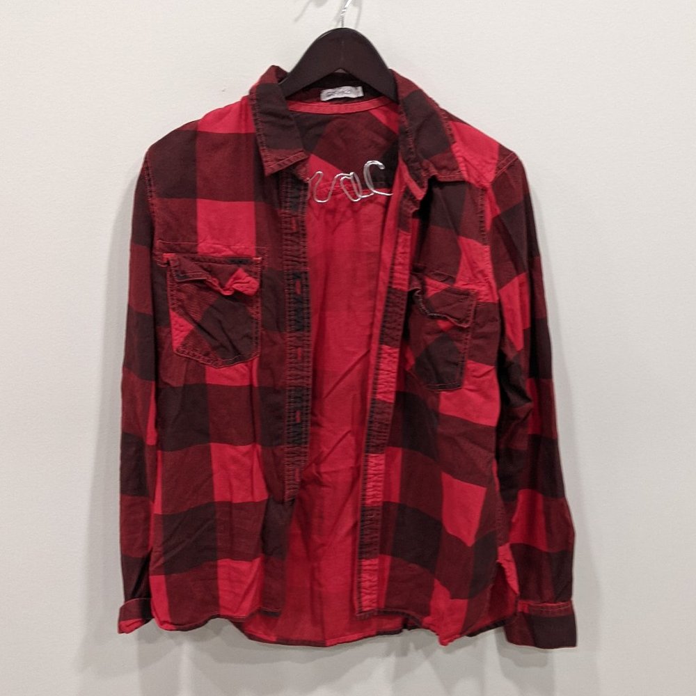 Gramicci M Buffalo Plaid Collard Long Sleeve